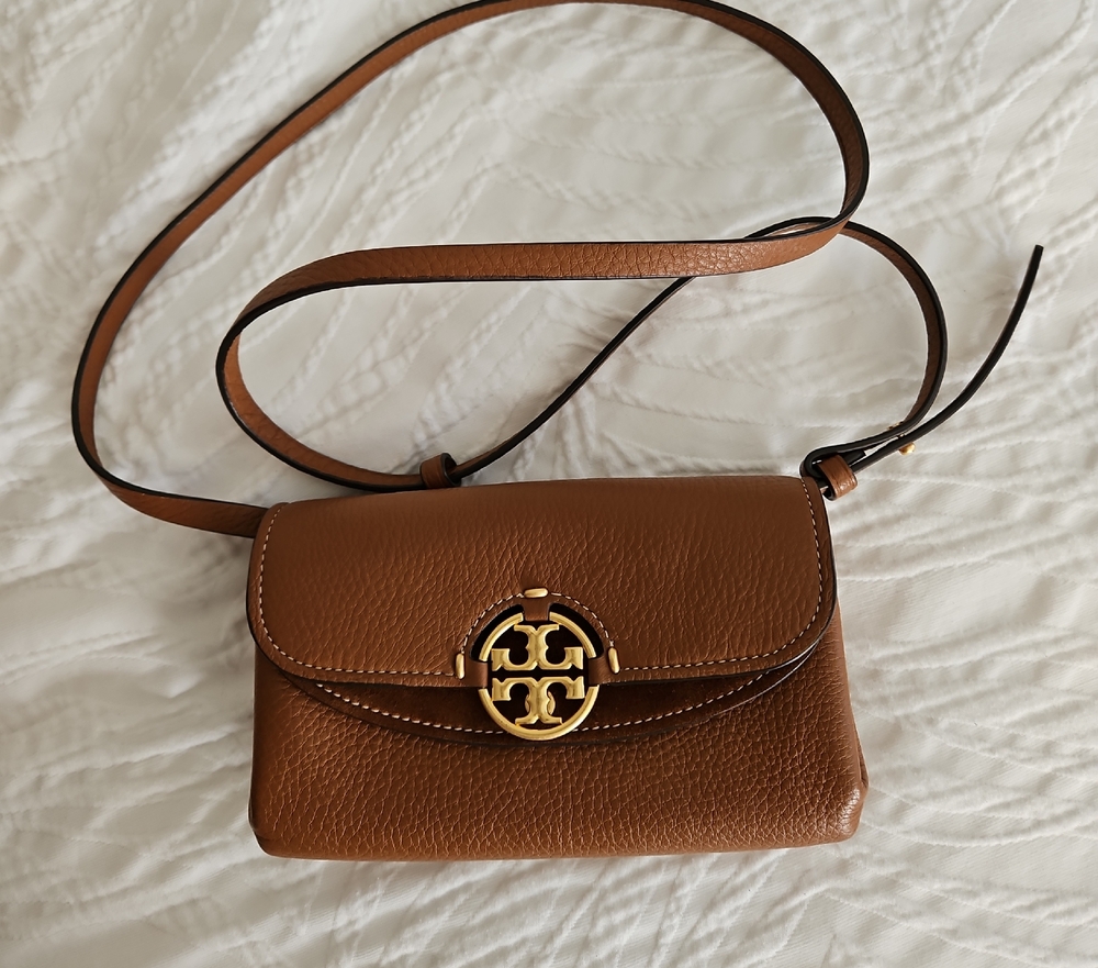 Tory Burch Tan Leather Crossbody Bag